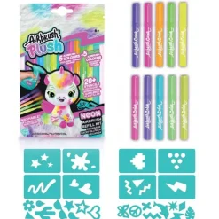 Airbrugsh Plush Refill Neon Sæt