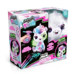 Airbrush Plush Enhjørning Lyser i Mørke