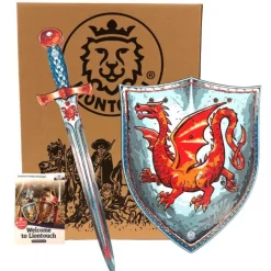 Amber Dragon Sæt- Sværd + Skjold