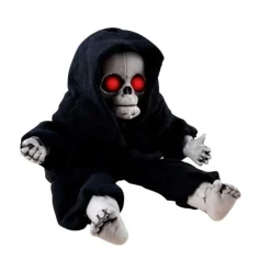 Animeret Skeletdukke m. lyd og lys