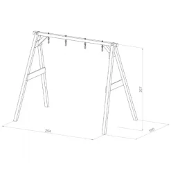 Axi 4i1 Multistativ hvid/brun