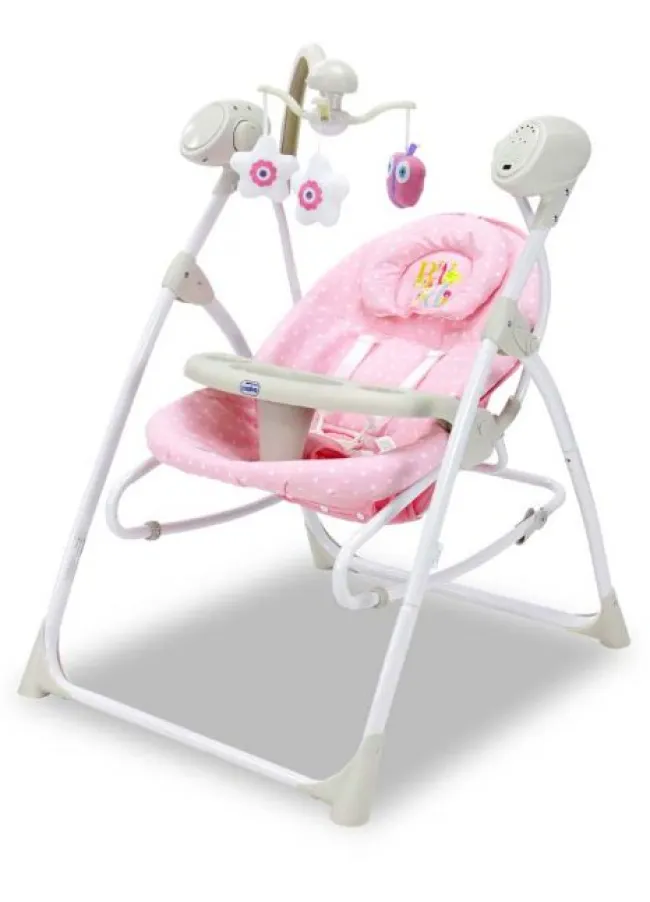 Baby Skråstol Swing 3 i 1, Pink