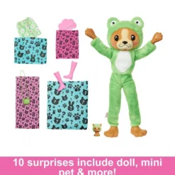 Barbie Cutie Puppy Frog Dukke