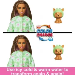 Barbie Cutie Puppy Frog Dukke