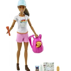 Barbie Dukke med Hundhvalpe