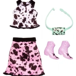 Barbie Dukketøj Pink Top and Purple Skir