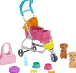 Barbie Dukkevogn med Hvalpe