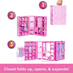 Barbie Fashion Fun Dream Closet m. Dukke
