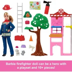 Barbie Karriere Brandbekæmper Playset
