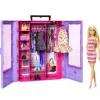 Barbie Klædeskab med Tilbehør & Dukke