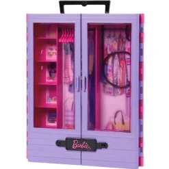 Barbie Klædeskab med Tilbehør & Dukke