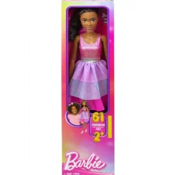 Barbie Kæmpe Dukke Mørkt Hår 71cm