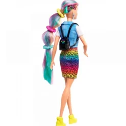Barbie Leopard Regnbue Hår Dukke