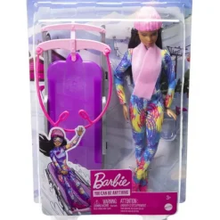 Barbie Vintersport Dukke med Slæde