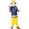 Brandmand Sam dragt m. maske str. 104 cm