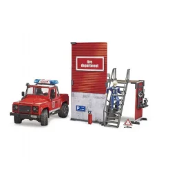 Brandstation med Land Rover