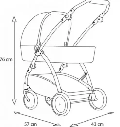 Brio Dukkevogn Spin rød