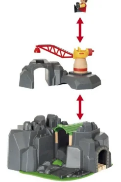 Brio Kran og bjergtunnel