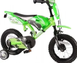Børnecykel Motorbike Grøn 12 tommer