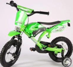 Børnecykel Motorbike Grøn 12 tommer