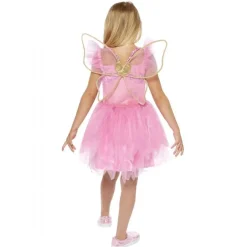 Børnekostume Lyserød fe 98-104 cm