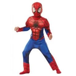 Børnekostume Spiderman Deluxe 128 cm