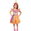 Børnekostume Sunny Stars kjole 98-104 cm