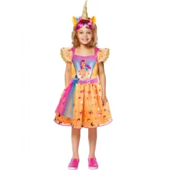 Børnekostume Sunny Stars kjole 98-104 cm