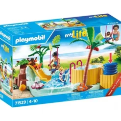 Børnepool med boblebad