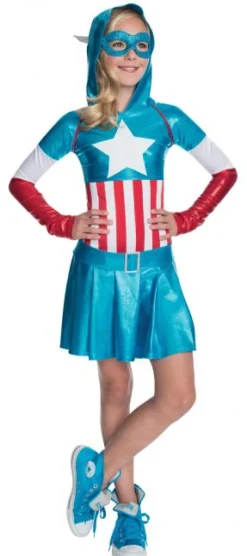 Captain America kjole 152 cm