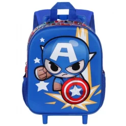 Captain America Lille 3D Rygsæk med Hjul