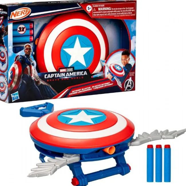 Captain America Nerf Skyshot Blaster