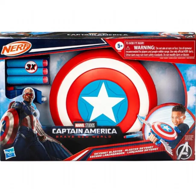 Captain America Nerf Skyshot Blaster
