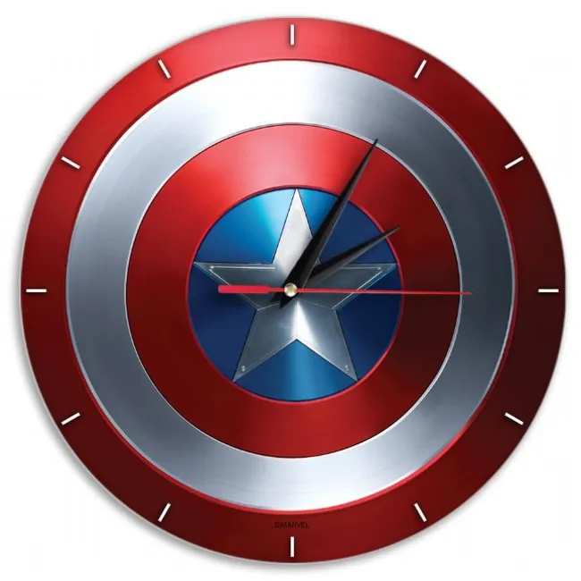 Captain America Shield Analogt Vægur