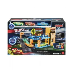 Cars Glow Racers Glowing Garage Playset