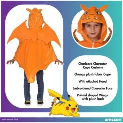 Charizard børnekostume 8-12 år