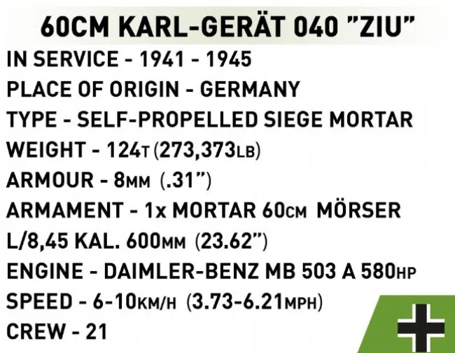 60 cm Karl-Gerät - ZIU