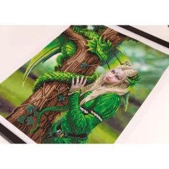 Crystal Art Dragekvinde 35x45