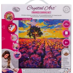 Crystal Art Lavendelmark 30x30