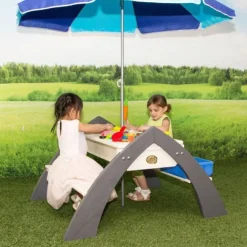 Delta havebænk med parasol