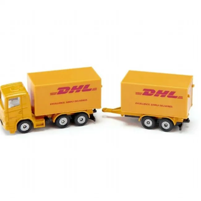 DHL lastbil med trailer