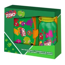 Dinosaur Madkasse og Alu Vandflaske Sæt