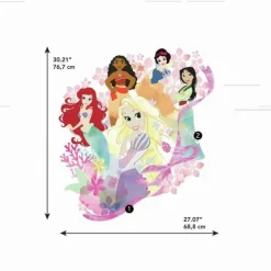 Disney Prinsesse Kæmpe Wallsticker 76x69