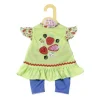Dolly Moda Kjole + Leggings Jordbær 43cm