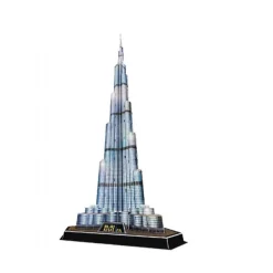 3D Puzzle Burj Khalifa med LED
