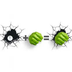 3D væglampe - Avengers Hulk hånd