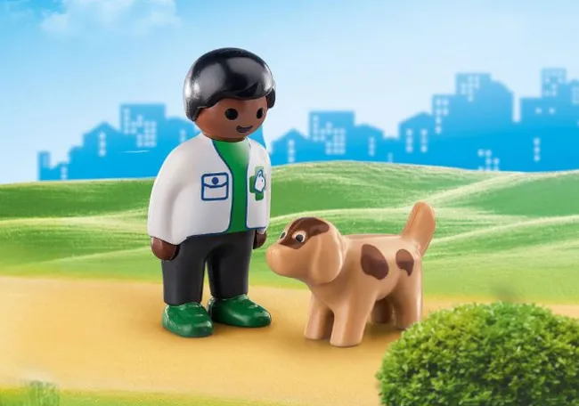 Dyrlæge med hund