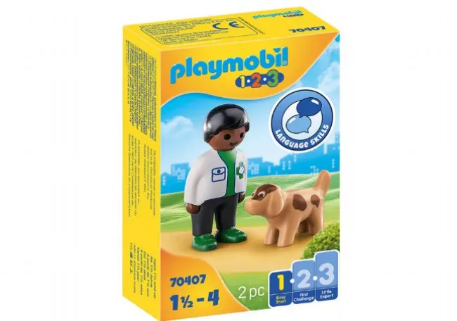 Dyrlæge med hund