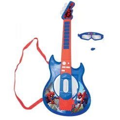 Elektronisk Spiderman Guitar m Tilbehør
