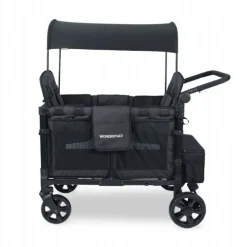 Elite Quad Foldbar Trækvogn - Sort